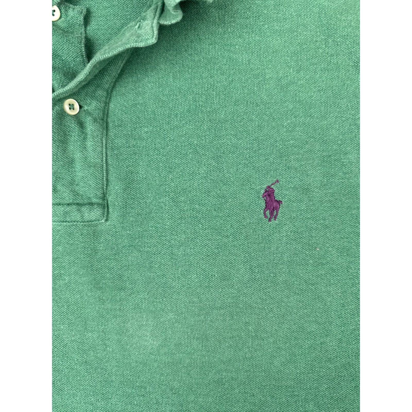 Ralph Lauren VINTAGE Ralph Lauren Polo Shirt 2XB Green 100% Cotton Short Sleeve Big & Tall Men Polo Shirt Size US XXL / EU 58 / 5 - 6 Thumbnail