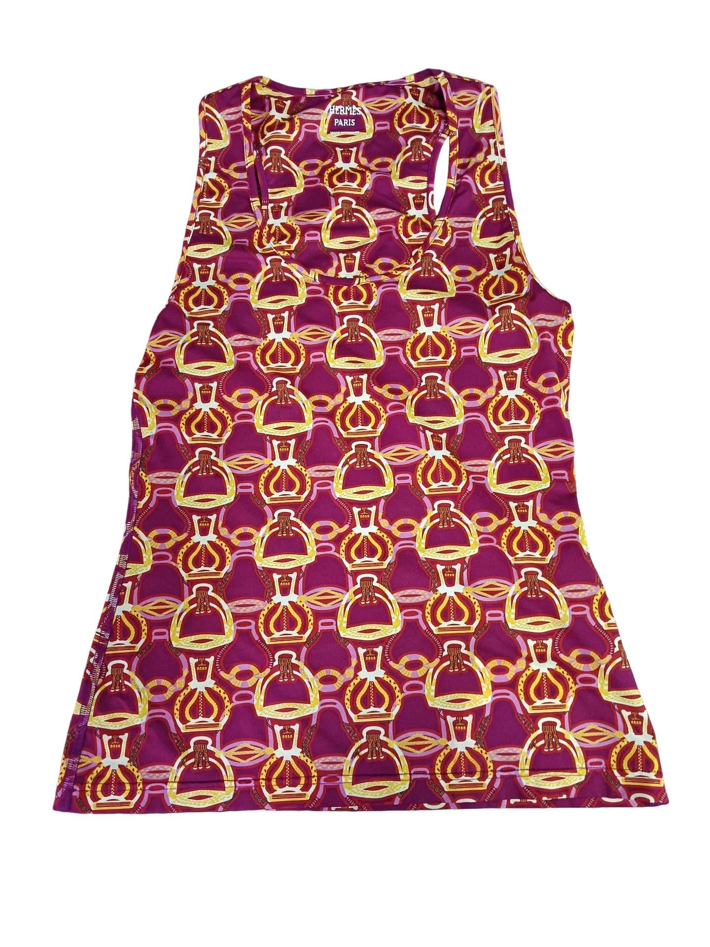 Hermes Hermes Fantaisie Stirrup Jersey Mini Dress FR 36 Size XS / US 0-2 / IT 36-38 - 1 Thumbnail