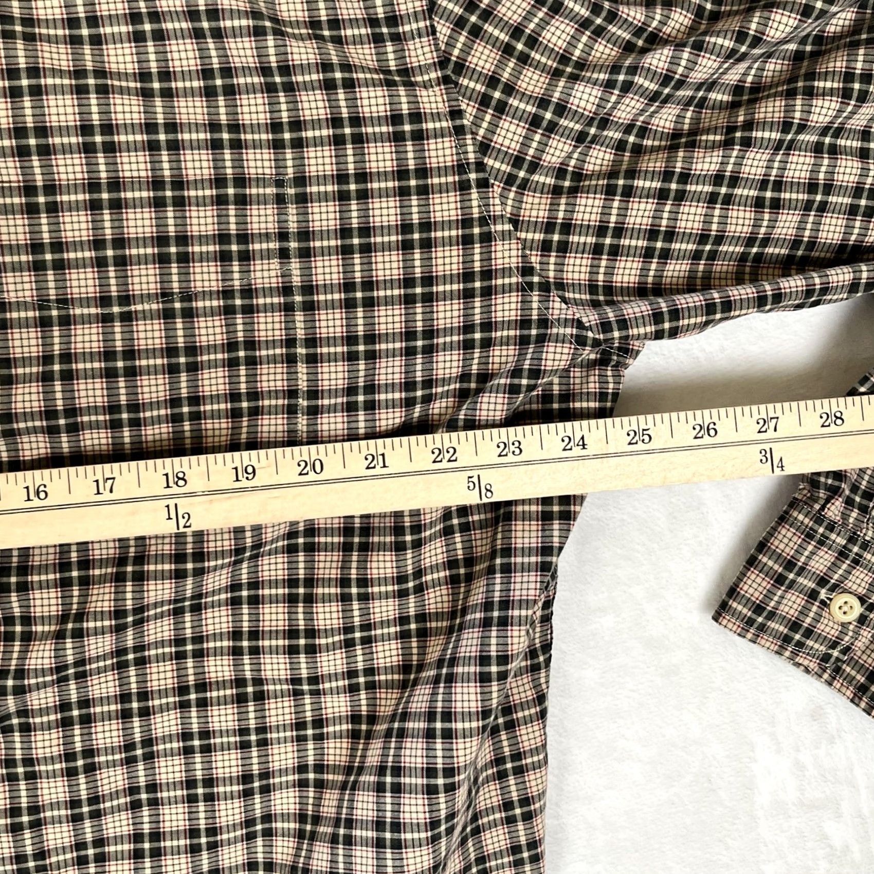 Abercrombie & Fitch Abercrombie & Fitch Shirt Mens XL Beige Plaid Long Sleeve Button Front Casual Size US XL / EU 56 / 4 - 6 Thumbnail