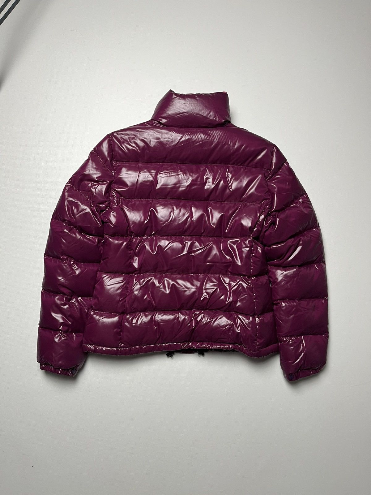Moncler Moncler Glossy Down Puffer Jacket Burgundy Size L / US 10 / IT 46 - 8 Thumbnail