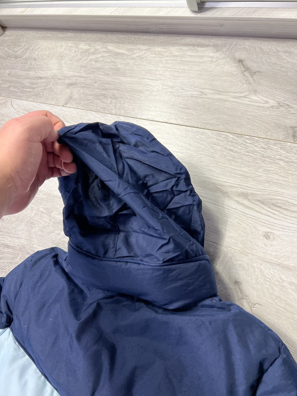 Nike 90s Vintage Nike Embroidered Small Logo Puffer Down Jacket Size L / US 10 / IT 46 - 14 Thumbnail