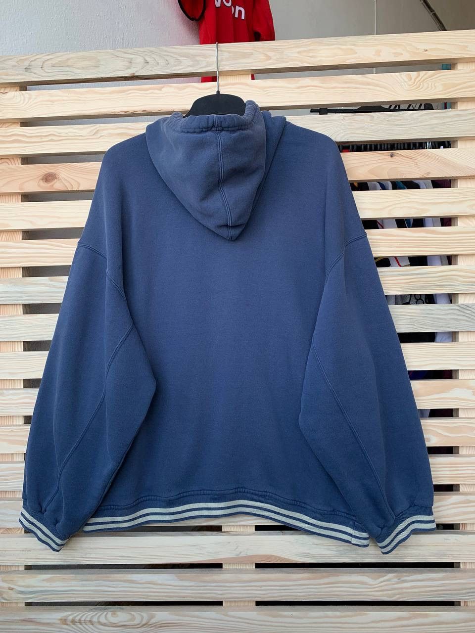 Nike × Vintage Nike Vintage Hoodie Faded Style Y2K Drill Big Logo Size US XL / EU 56 / 4 - 8 Thumbnail