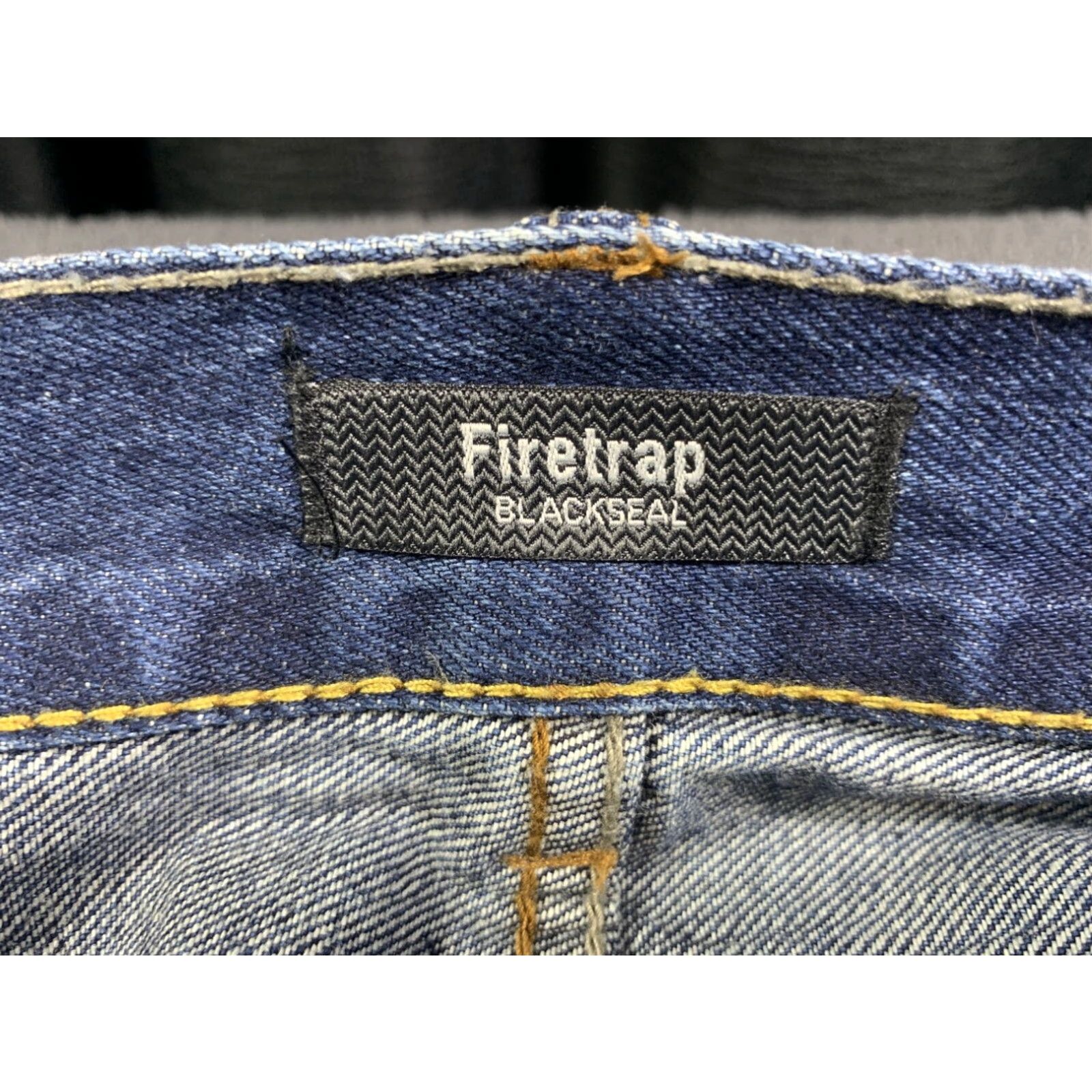 Firetrap VINTAGE Firetrap Distressed Button Fly Jeans 38x33 Blue Straight Leg Mens Size US 38 / EU 54 - 7 Thumbnail