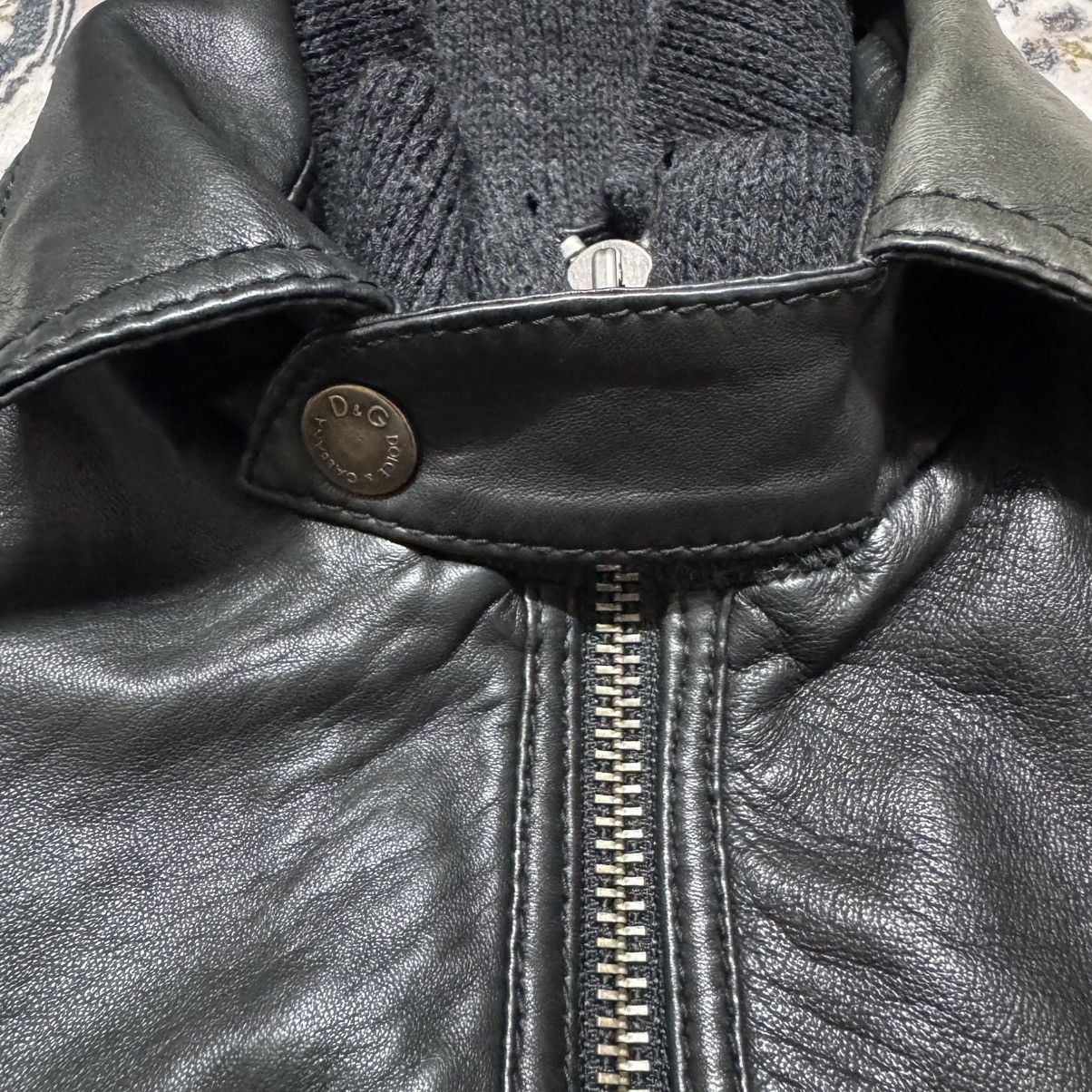 Dolce & Gabbana Dolce & Gabbana Leather Jacket Hybrid Patina Size US M / EU 48-50 / 2 - 7 Thumbnail