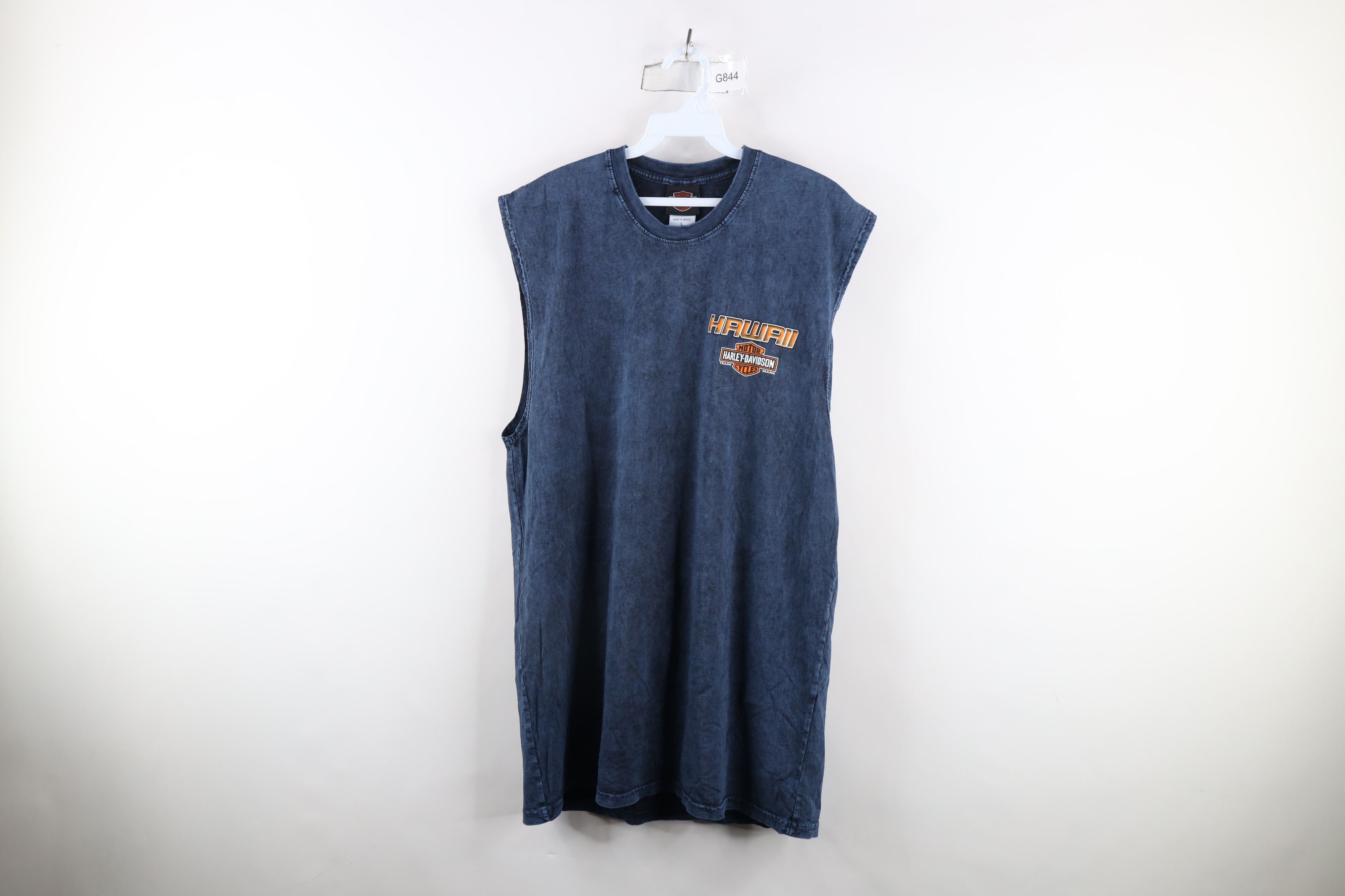Harley Davidson × Vintage Harley Davidson Hawaii Acid Wash Sleeveless Dress T-Shirt Size L / US 10 / IT 46 - 1 Thumbnail