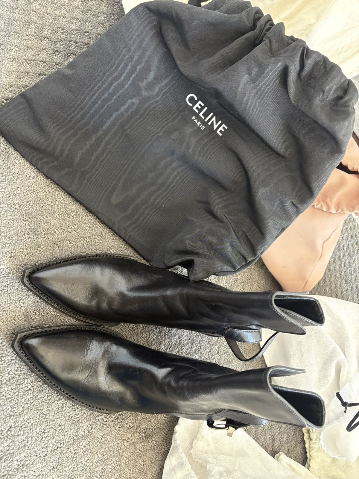 Celine Celine Joan Calfskin Boots Size US 8 / IT 38 - 2 Thumbnail