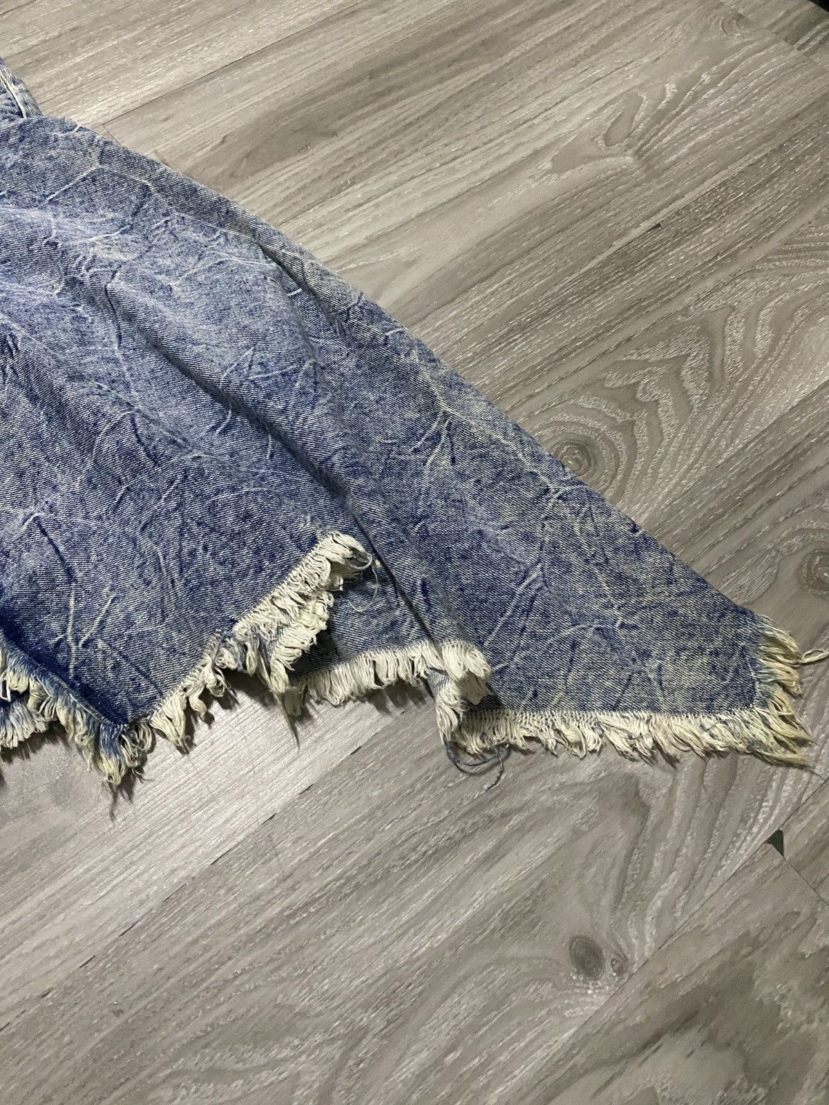 Balenciaga Deadstock- Balenciaga - Frayed Denim Skirt Size 24" / US 00 / IT 34 - 7 Thumbnail