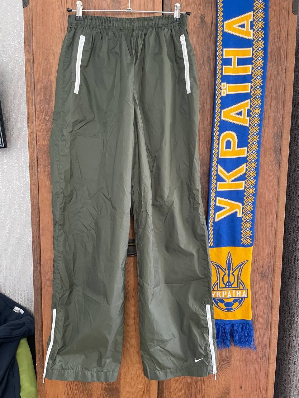 Nike × Vintage Nikе Vintage Olive Green Track Pants Size US 32 / EU 48 - 2 Thumbnail