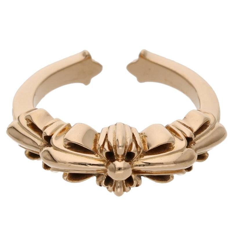 image of Chrome Hearts Baby Classic Floral Gold Ring - Size 6, Men's