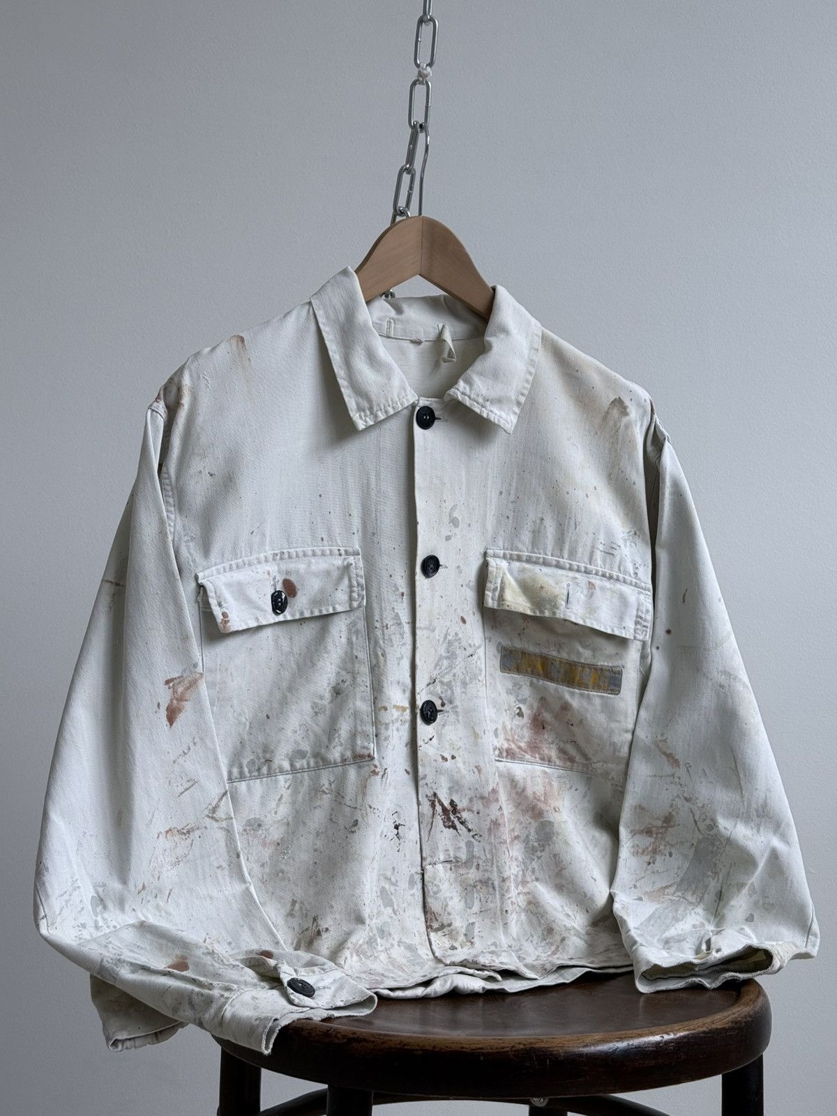 Vetra Vintage 1978 Dated German Thrashed Sanfor Chore Work Jacket Size US L / EU 52-54 / 3 - 2 Thumbnail