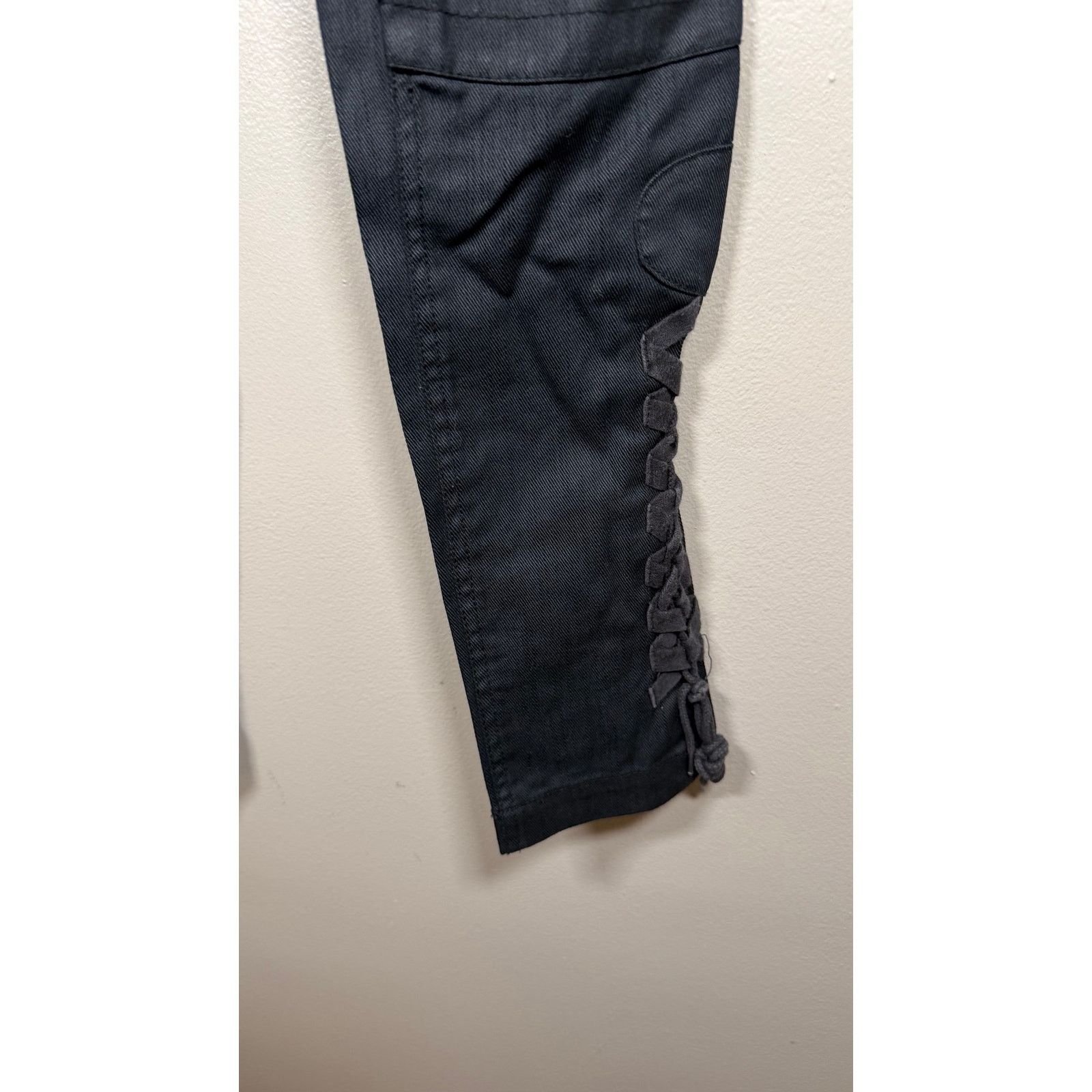 GSUS Sindustries Vintage Y2K Gsus Industries Lace Up Moto Pants size 27 Size 27" / US 4 / IT 40 - 7 Thumbnail