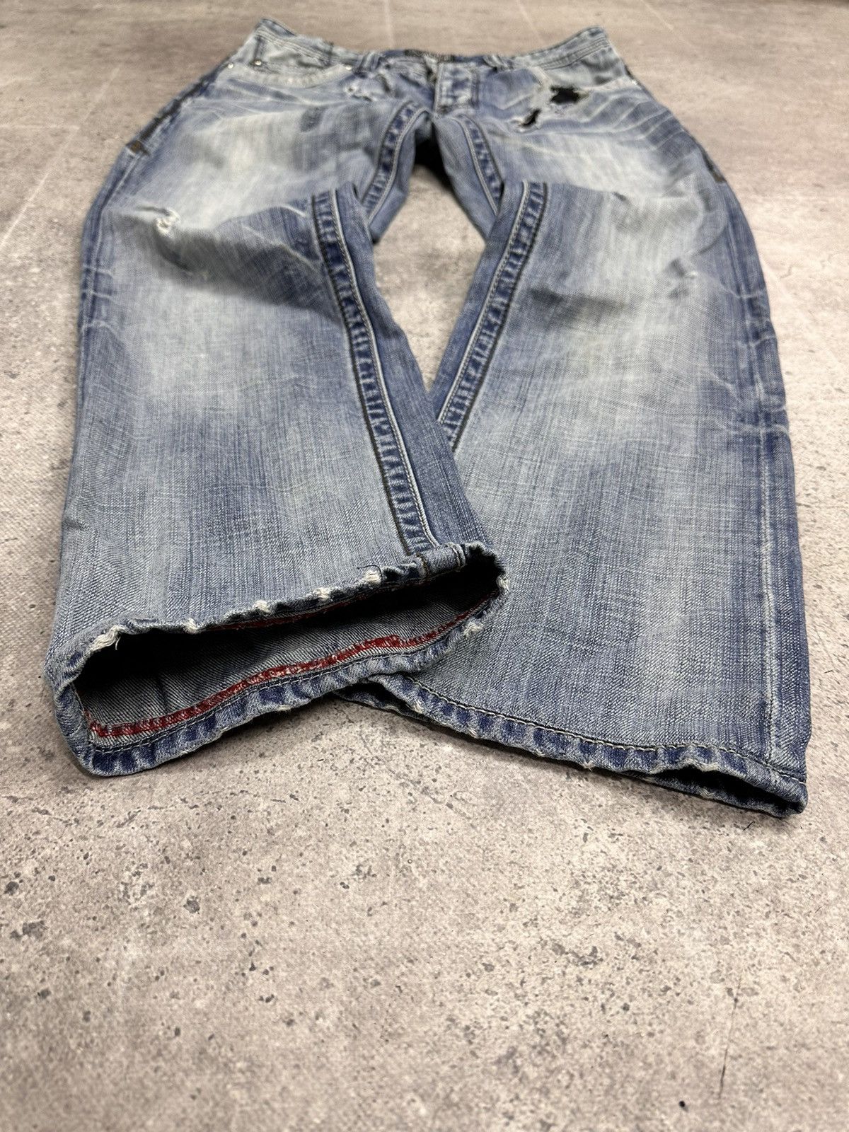 Affliction Vintage Affliction Cargo Bontage Pants y2K Gothic Kill Goa Size US 31 - 10 Thumbnail