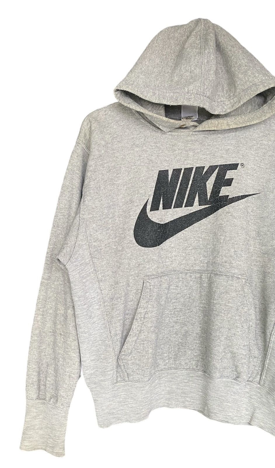 Vintage Vintage 90s NIKE Grey Tag Hoodie Sweatshirt Size US M / EU 48-50 / 2 - 3 Thumbnail