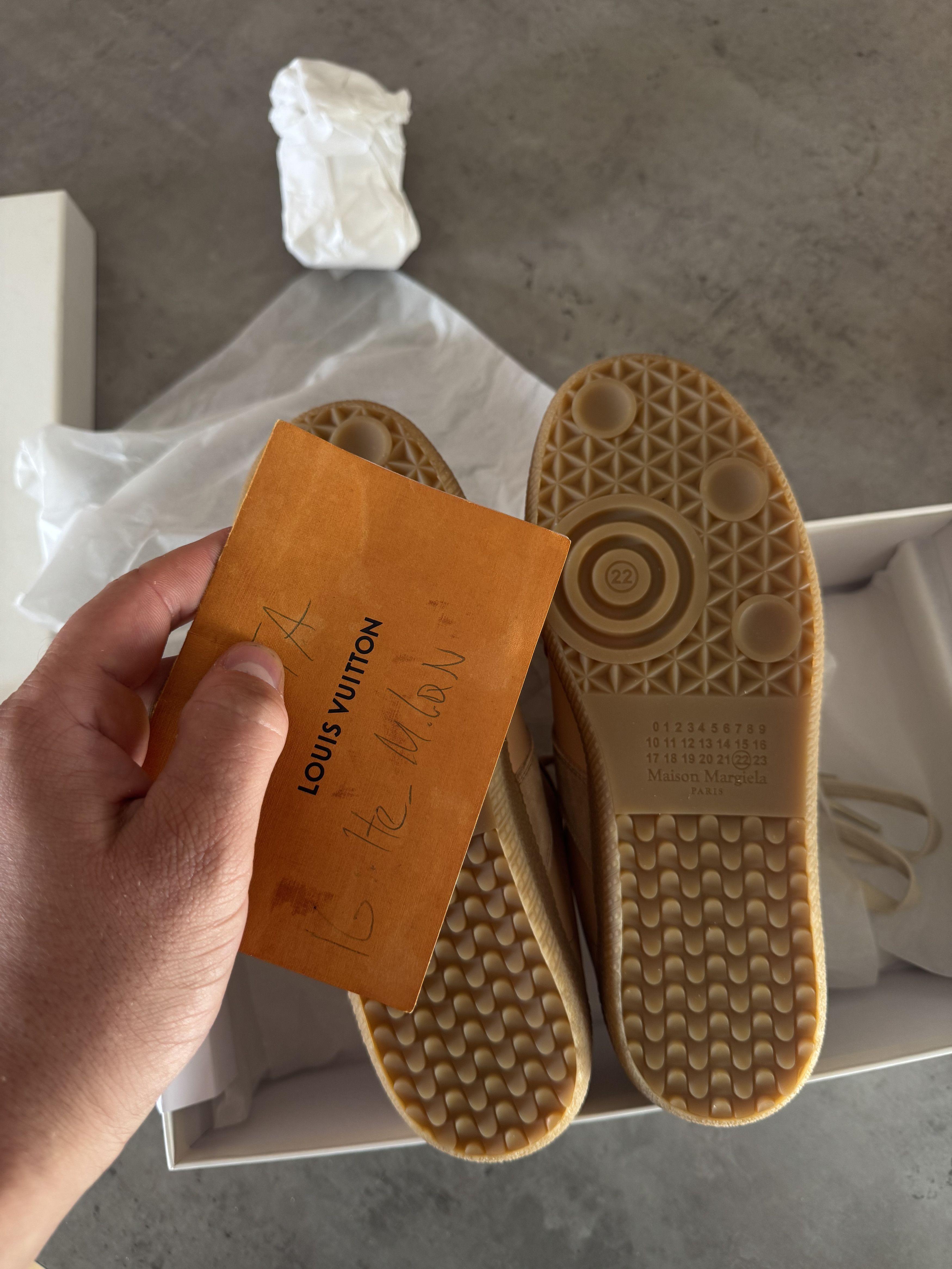 Maison Margiela maison margiela replica gat sneakers | peach Size US 5 / IT 35 - 12 Thumbnail