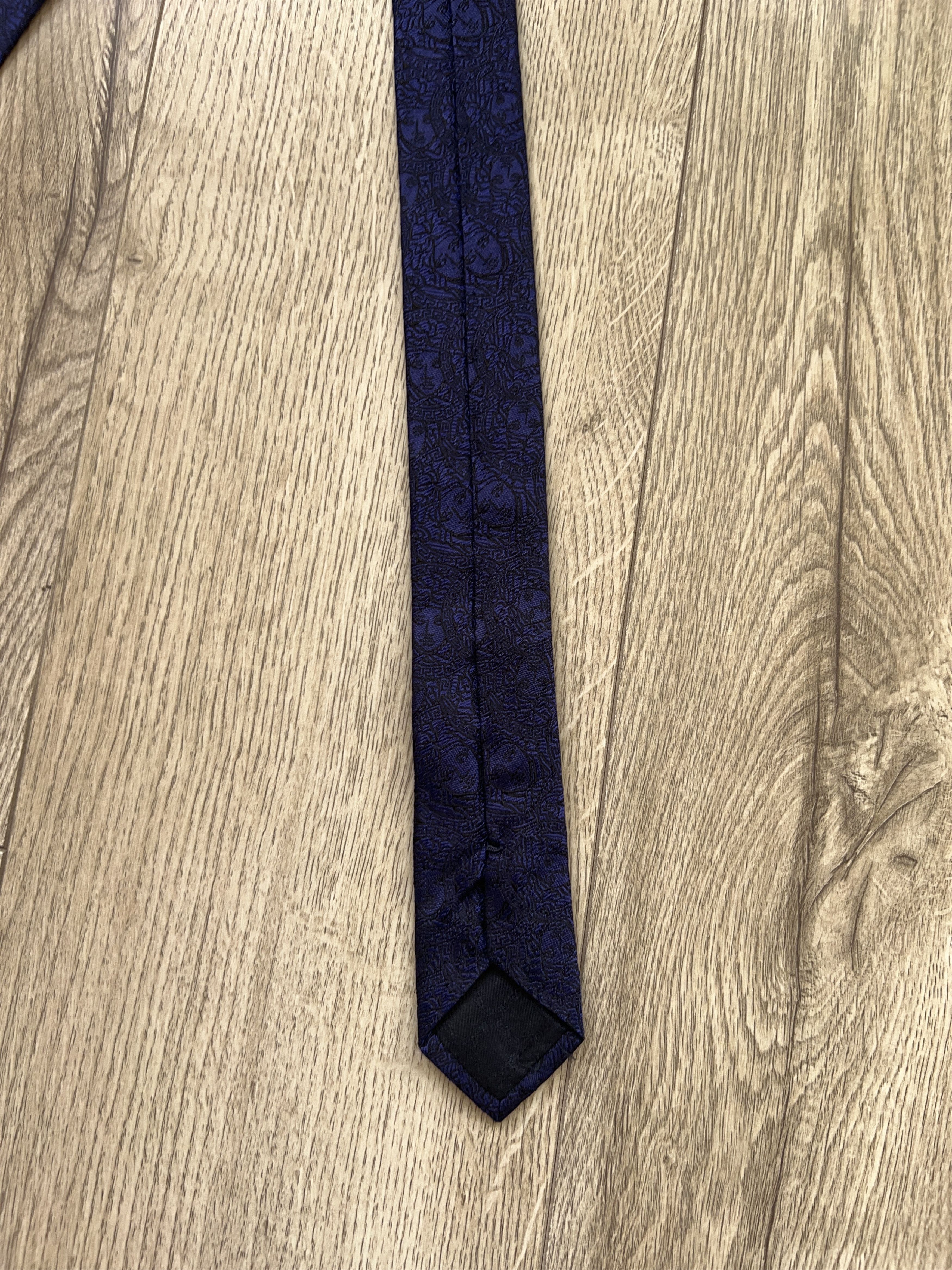 Designer × Versace Medusa Monogram Made in Italy 100% Silk Tie Necktie Cravatte Size ONE SIZE - 7 Thumbnail