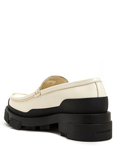 Givenchy o1srvl11e0824 Leather Loafer in Ivory Size US 7 / IT 37 - 4 Thumbnail