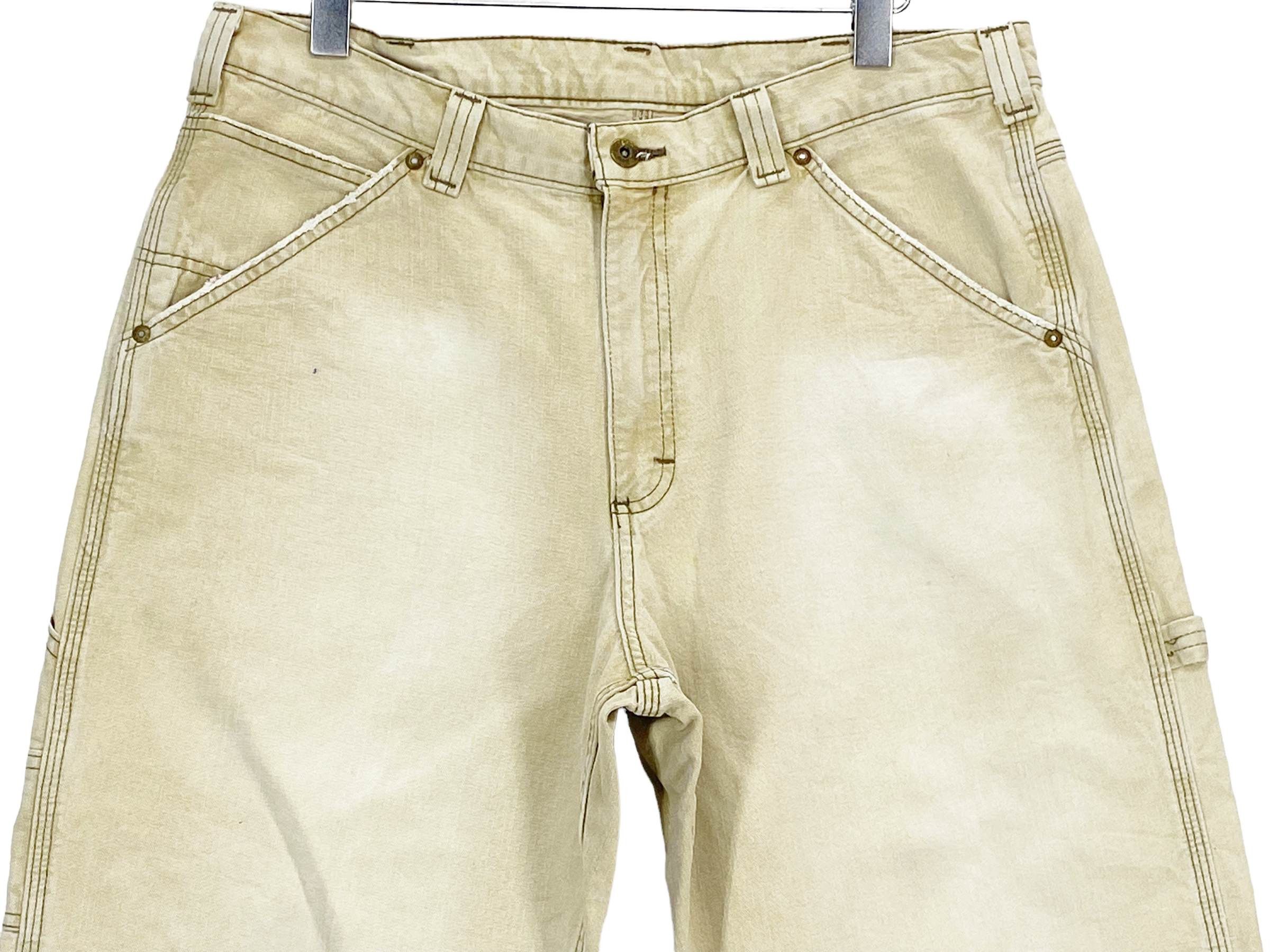 Japanese Brand Vintage Lee Carpenter Light Wash Denim Jeans Size US 35 - 9 Thumbnail