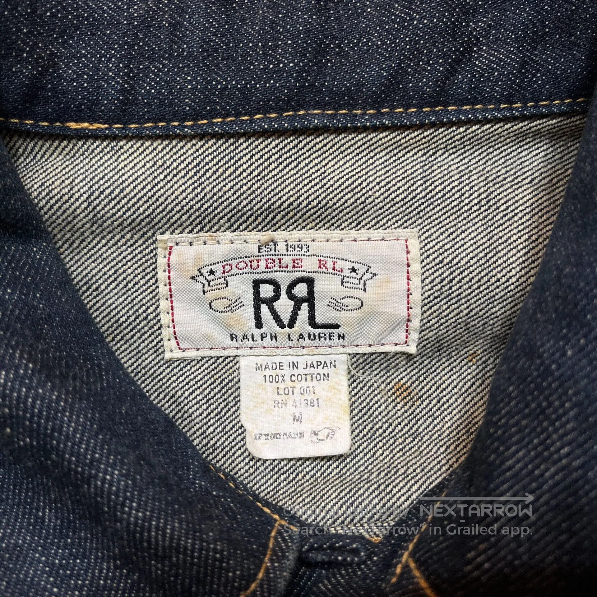 RRL Ralph Lauren vintage rrl denim jacket by ralph lauren. Size US M / EU 48-50 / 2 - 2 Thumbnail