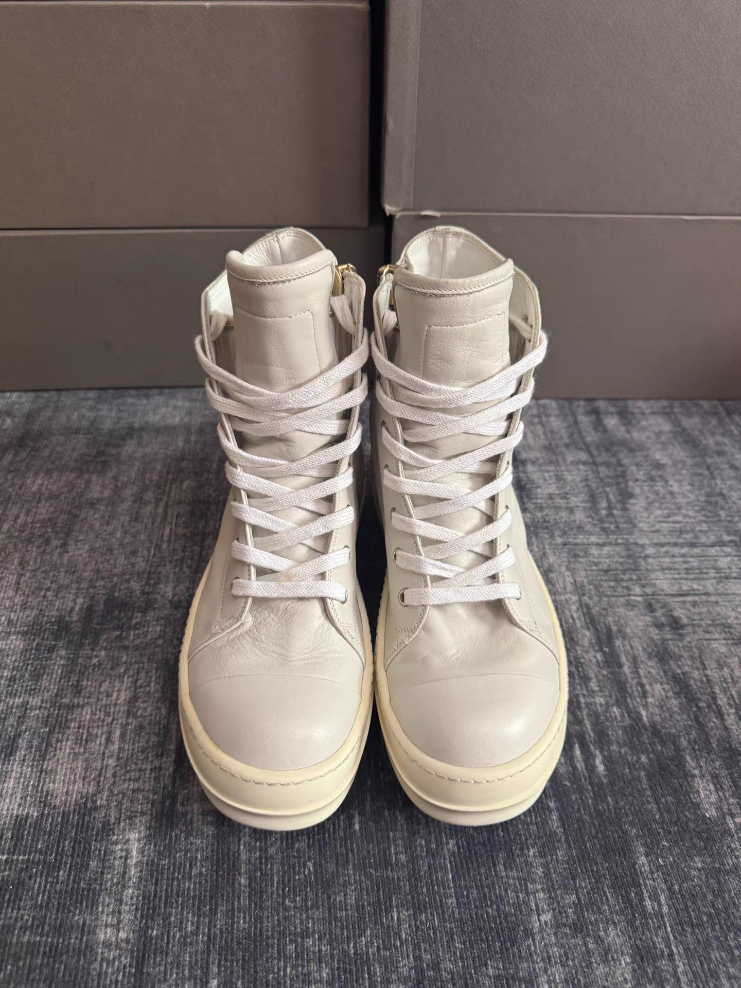 Rick Owens rick owens Mainline High Top Leather Turbo Cyclops Size US 8 / IT 38 - 3 Thumbnail