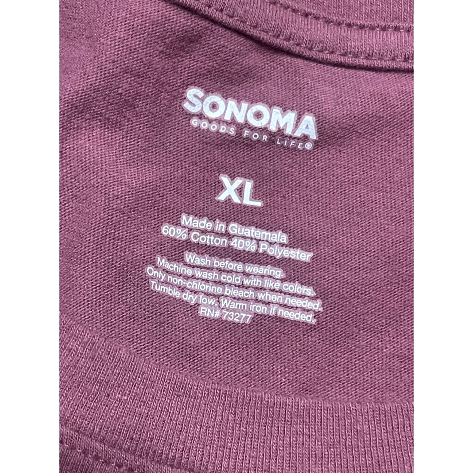 Vintage Sonoma Shirt Women's XL Purple Crew Neck Size XL / US 12-14 / IT 48-50 - 5 Thumbnail