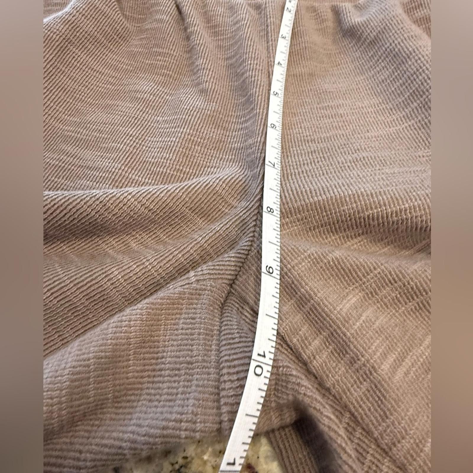 Other Bridgehampton brown ribbed crop Athleisure pants SZ XXSP Size 25" / US 0 / IT 36 - 8 Thumbnail