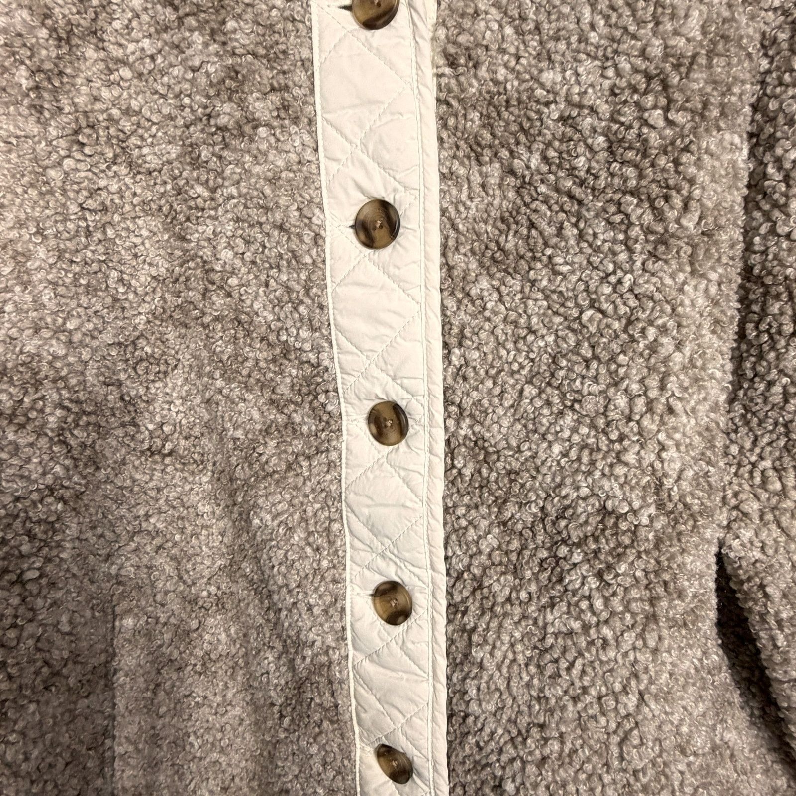 Lucky Brand Lucky Brand Women's Large Faux Shearling Medallion Jacket Size L / US 10 / IT 46 - 3 Thumbnail