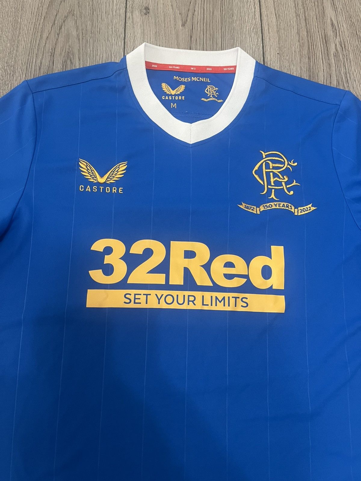 Castore Glasgow Rangers 2021/22 Home Football Shirt Soccer Jersey Size US M / EU 48-50 / 2 - 2 Thumbnail