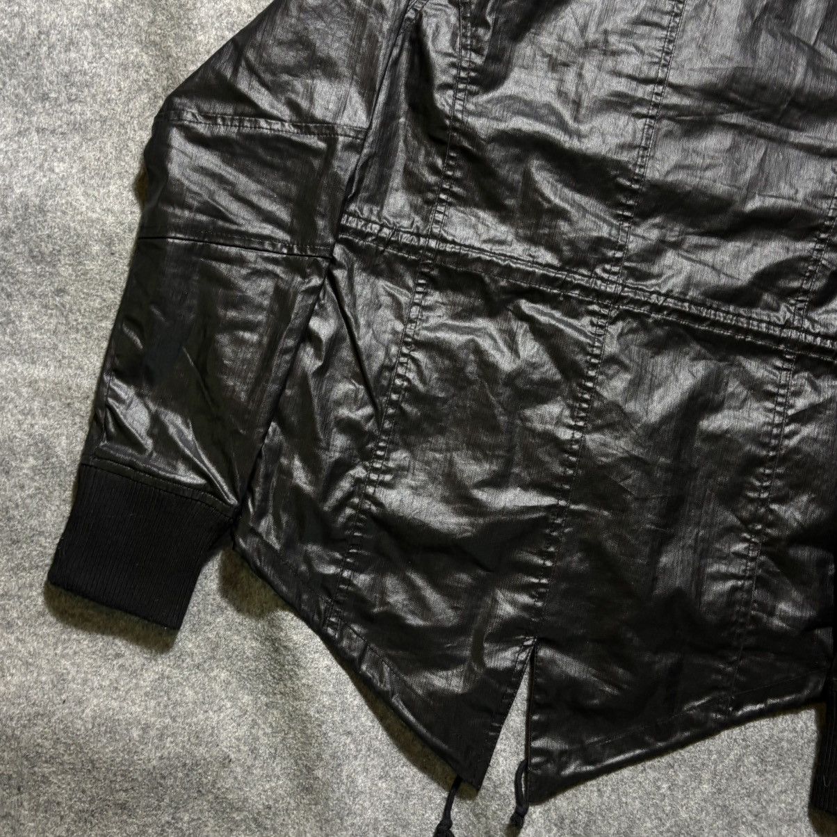 Le Grande Bleu (L.G.B.) 00s Vice Fairy Coated Rider Jacket hooded coating archive Size US L / EU 52-54 / 3 - 9 Thumbnail