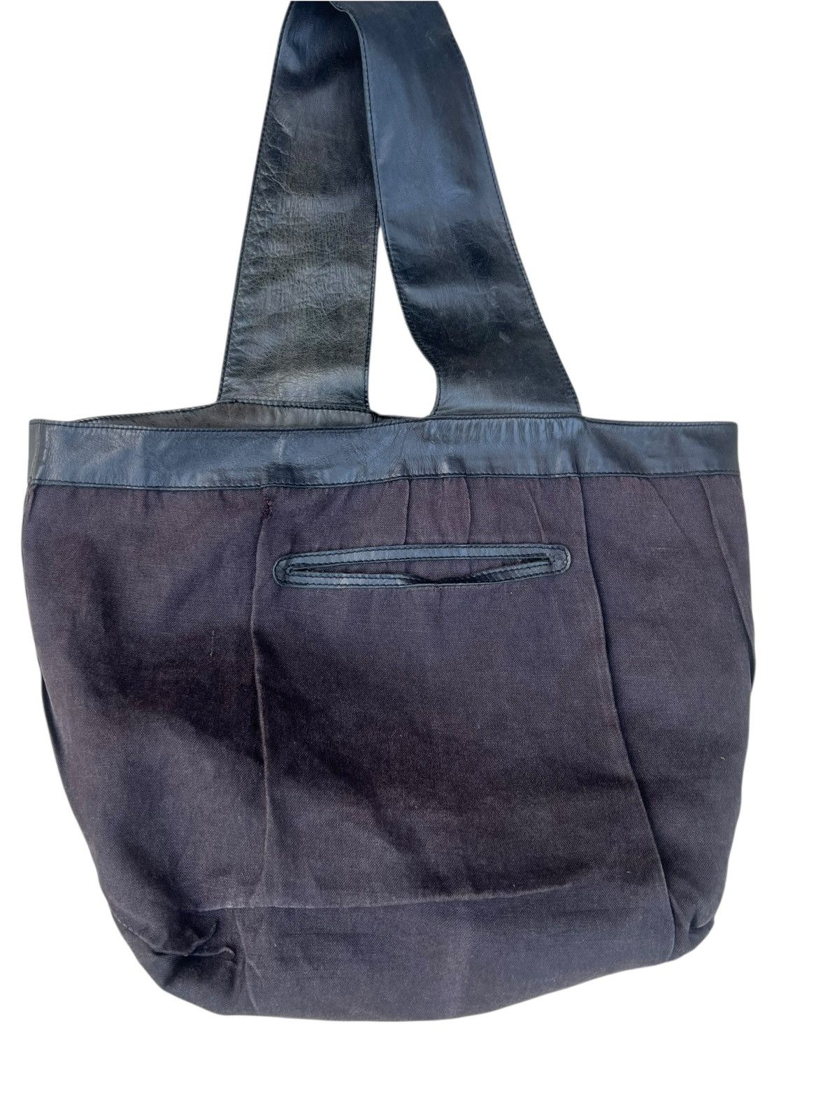 Leather Jurgen Lehl Japan Faded Patina Leather Asymmetrical Bag Size ONE SIZE - 14 Thumbnail