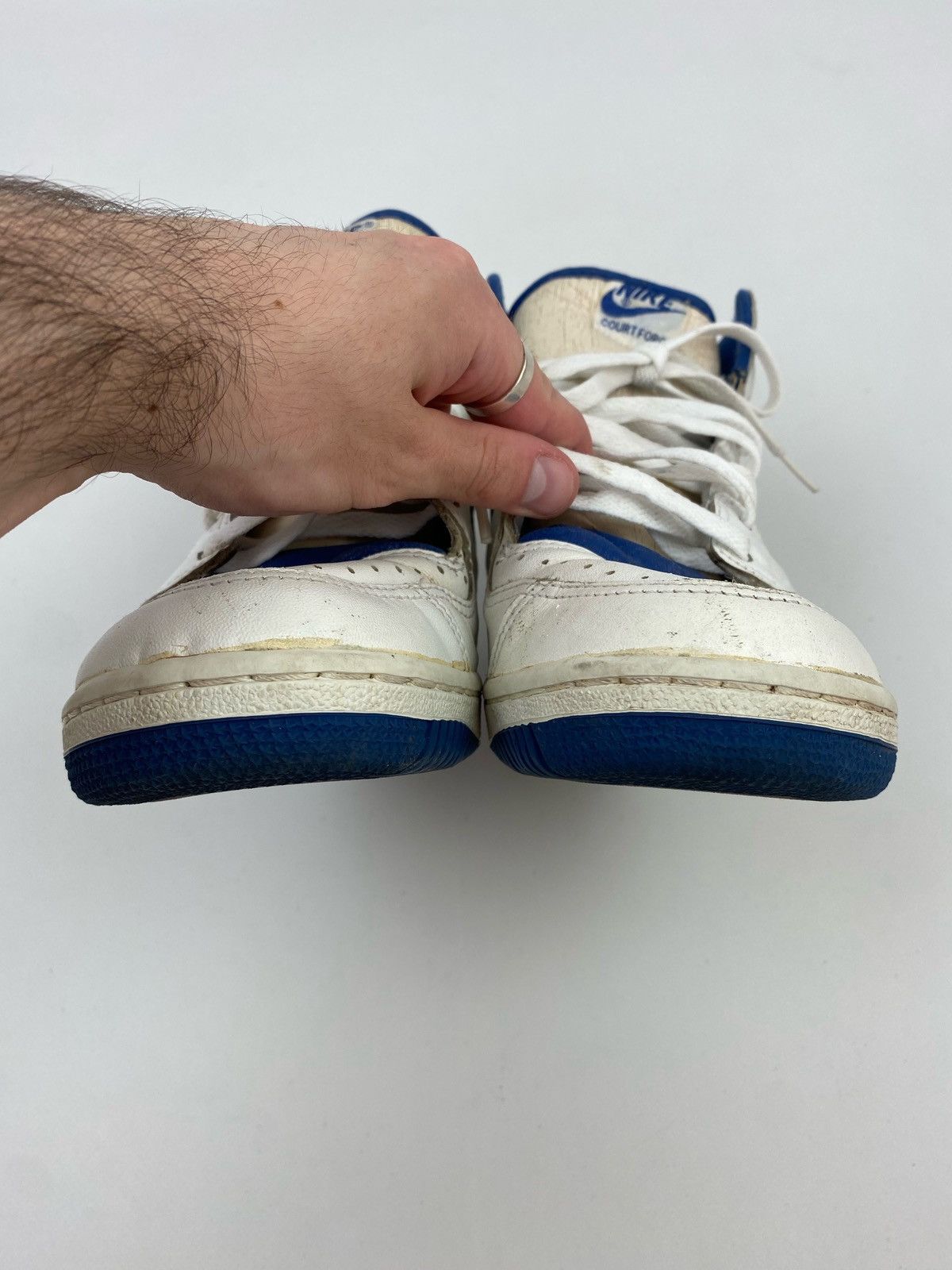 Nike 1988 Vintage Original Nike Court Force High Basketball Shoes Size US 10.5 / EU 43-44 - 7 Thumbnail