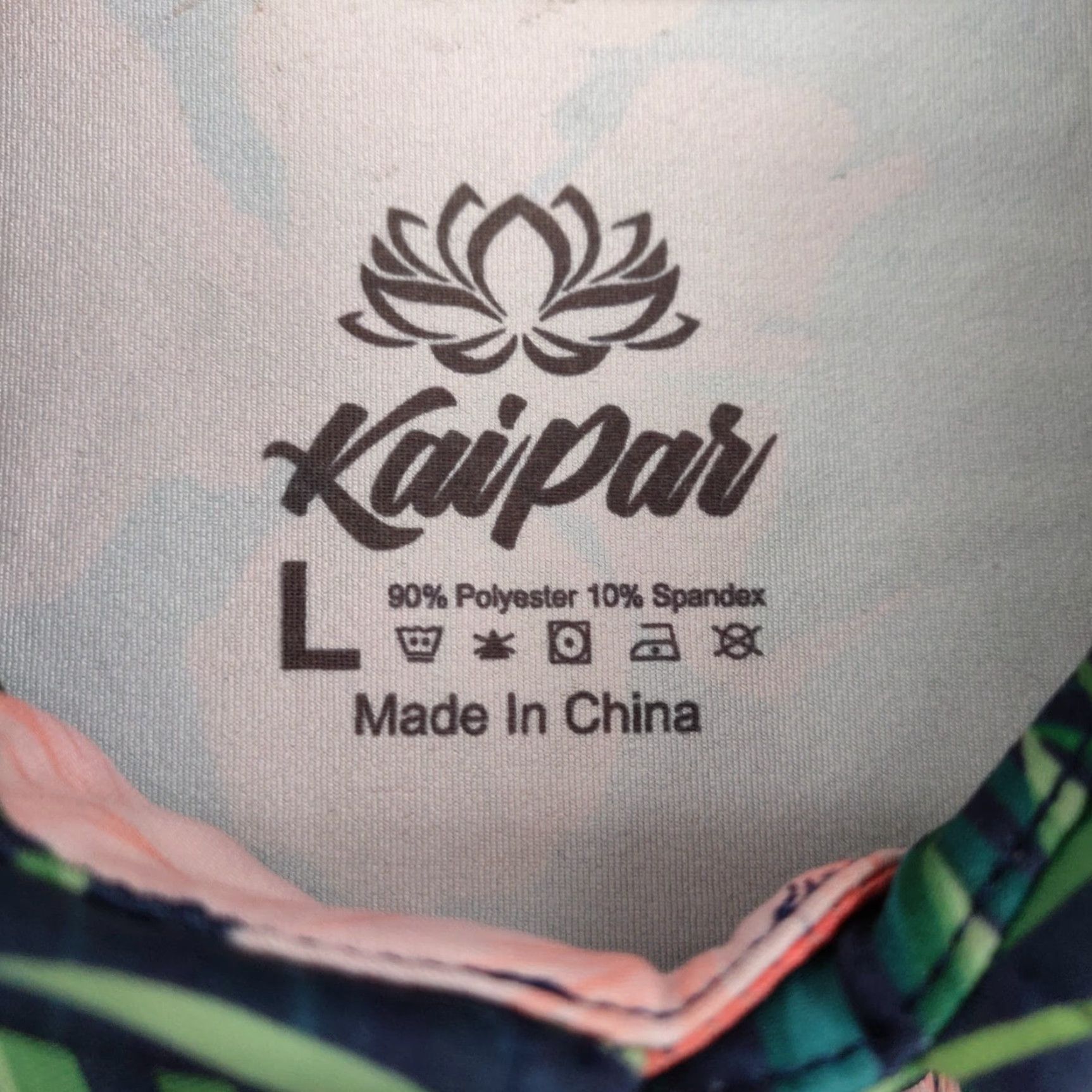 Vintage Kaipar Golf Polo Shirt Mens Large Hibiscus Floral Blue Performance Wicking Size US L / EU 52-54 / 3 - 5 Thumbnail