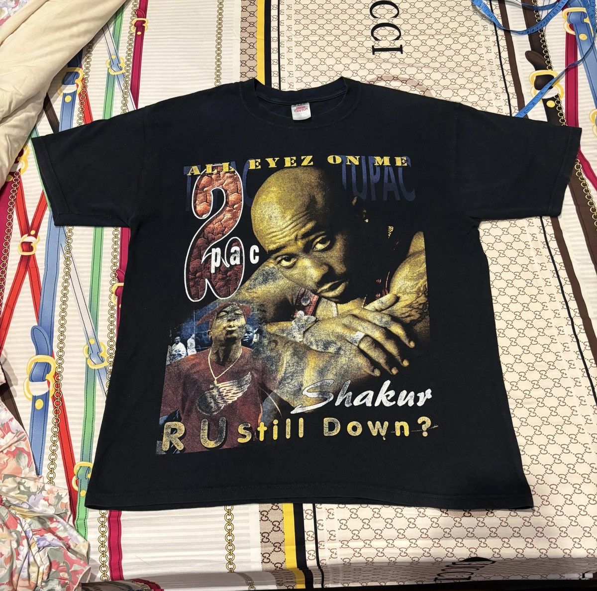 Rap Tees Vintage Tupac All Eyez On Me ‘R U Still Down’ Rap Tee Size US L / EU 52-54 / 3 - 1 Thumbnail