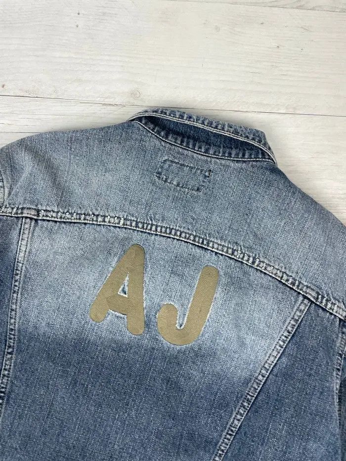 Armani Vintage Armani Big Logo Denim Jacket Y2K Japan Size US M / EU 48-50 / 2 - 3 Thumbnail