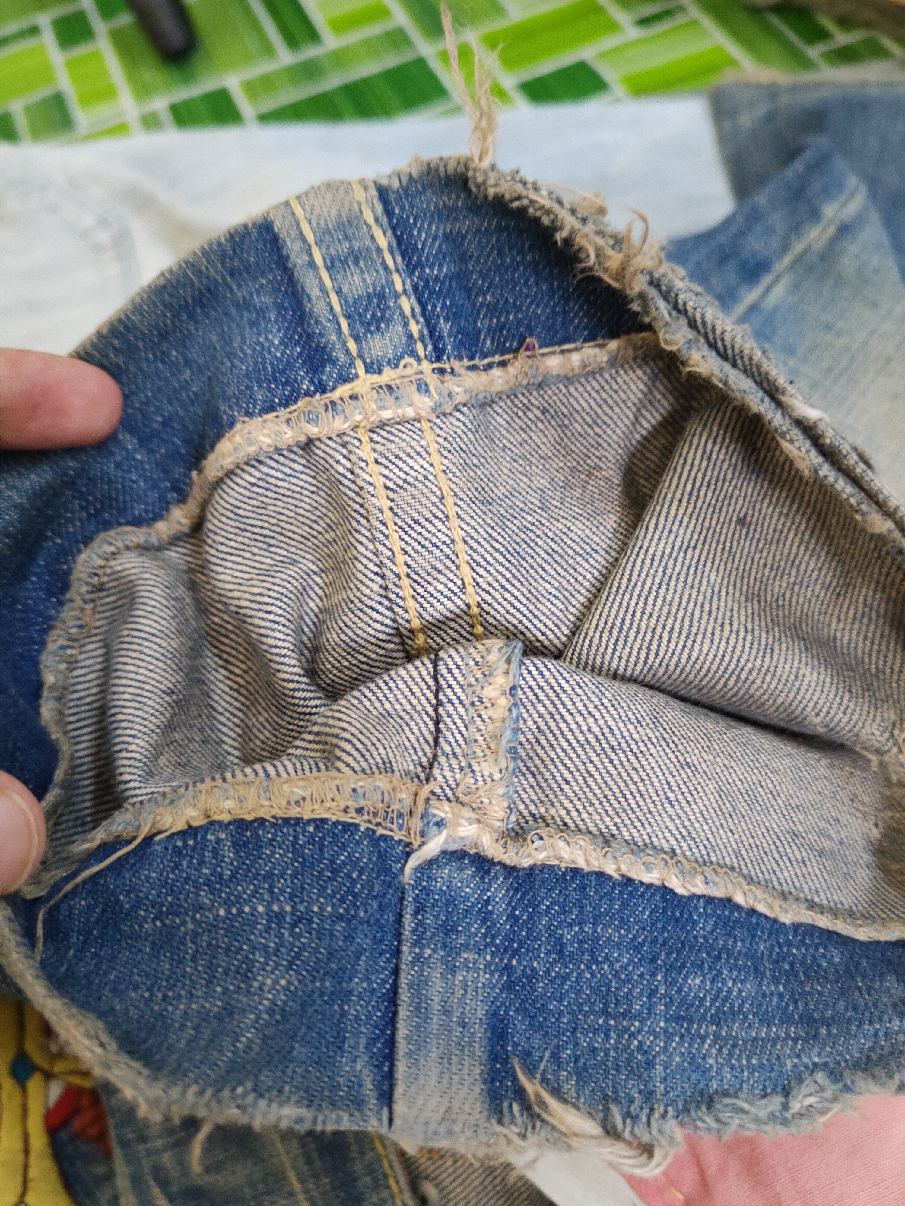 Japanese Brand Red Pepper Dark Blue Distressed Ripped Jeans #W1489 Size 26" / US 2 / IT 38 - 11 Thumbnail