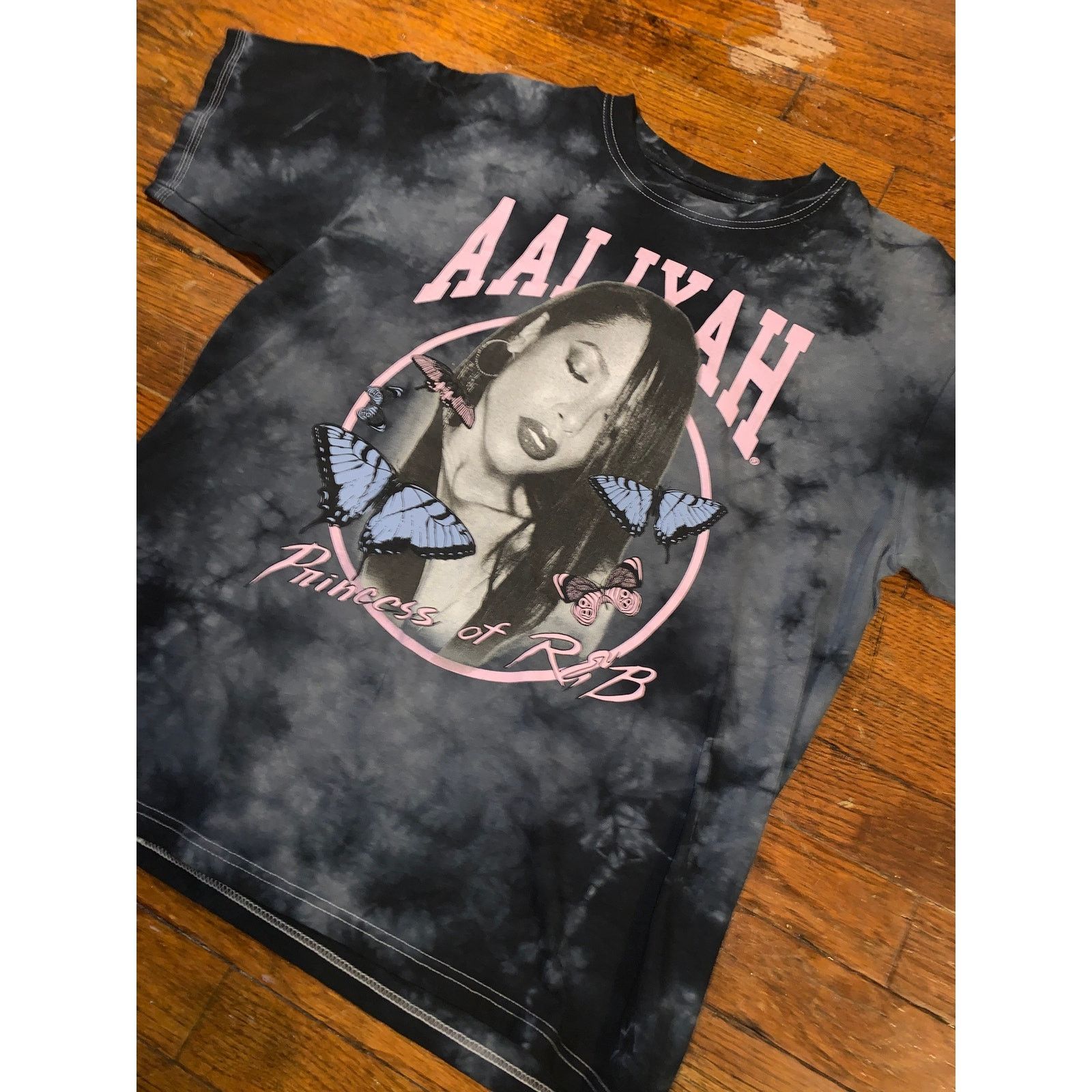 Hot Topic × Other Aaliyah Princess of R&B T Shirt Medium Tie Dye Butterfly Tee Size L / US 10 / IT 46 - 3 Thumbnail