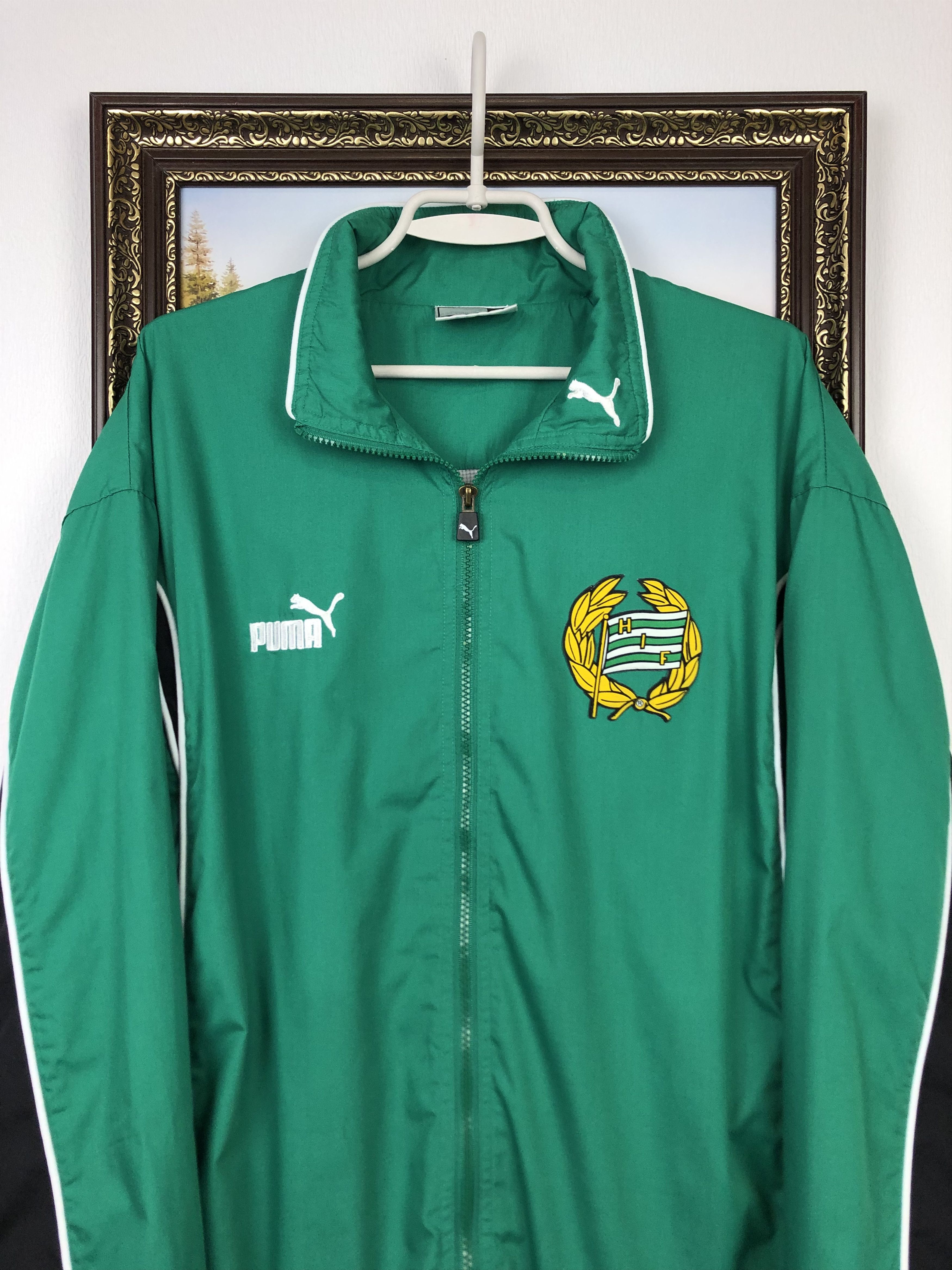 Puma Vintage 90's Hammarby Football Jacket Soccer Track Top Size US XL / EU 56 / 4 - 2 Thumbnail