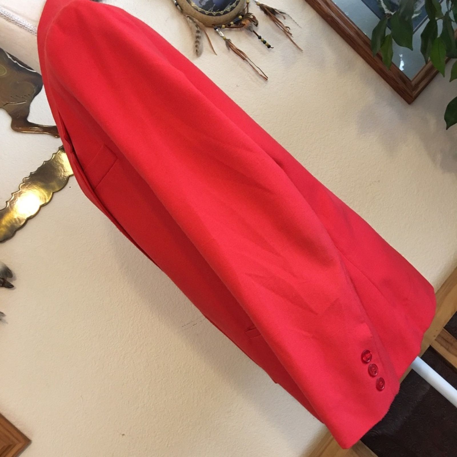 Vintage Vintage 70s Sabrina B. coral pink lined blazer Size XL / US 12-14 / IT 48-50 - 3 Thumbnail
