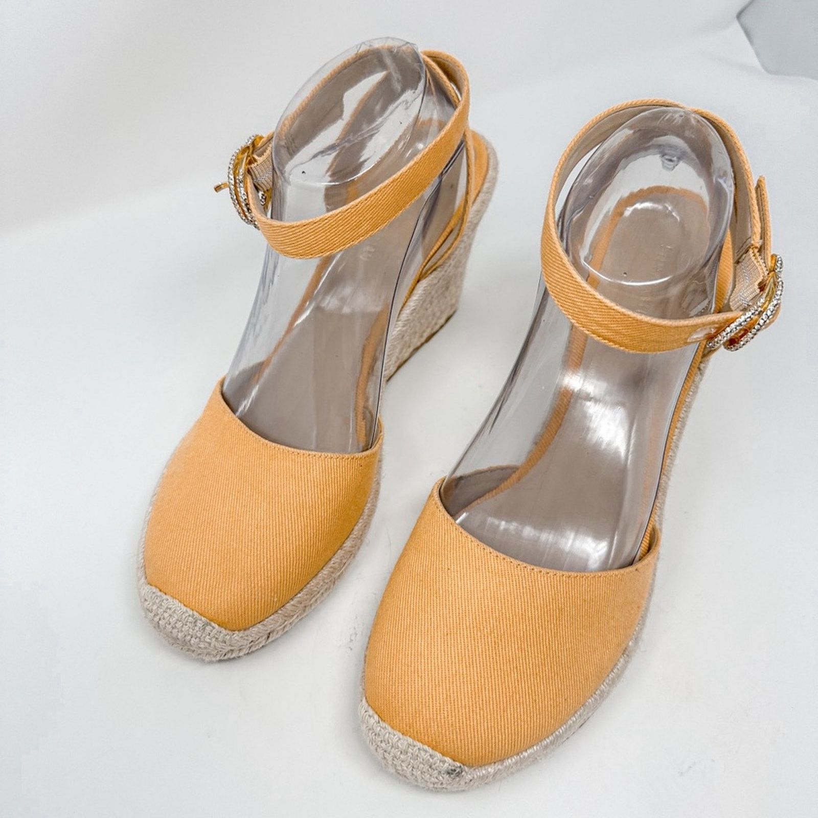 Stuart Weitzman Stuart Weitzman Mango Espadrille Wedge Sandal, NEW, Size 9 Size US 9 / IT 39 - 3 Thumbnail