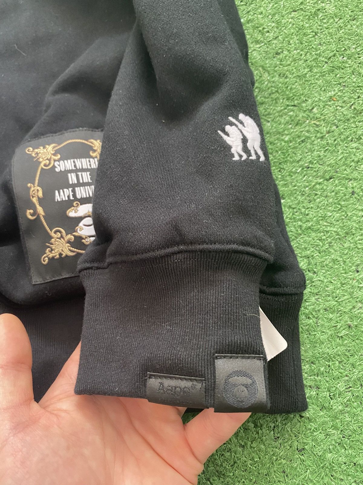 Aape Black AAPE By A Bathing Ape Hoodie Size M Size US M / EU 48-50 / 2 - 5 Thumbnail