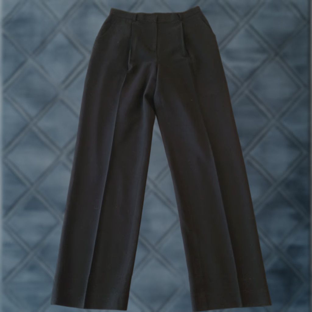 Jones New York Jones New York Dress Pants Womens Size 3 Black Virgin Wool Pleated Pockets Lined Size 26" / US 2 / IT 38 - 1 Thumbnail