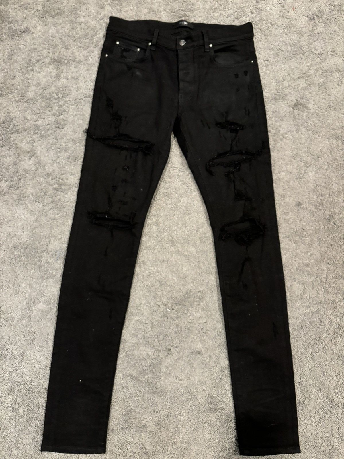 Amiri Amiri black jeans Size US 33 - 1 Thumbnail