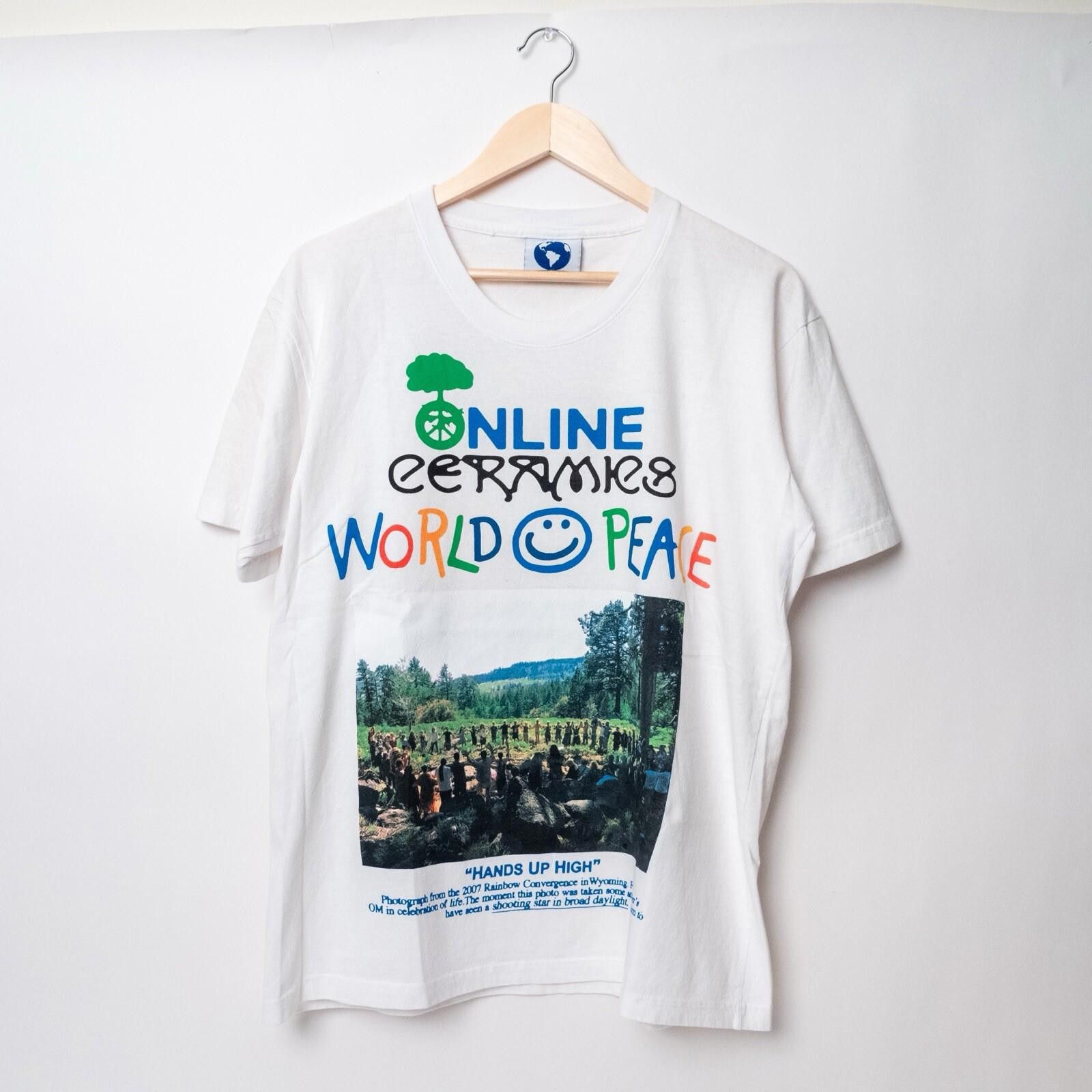 Online Ceramics Online Ceramics Declare World Peace White Tee Size M Size US M / EU 48-50 / 2 - 1 Thumbnail
