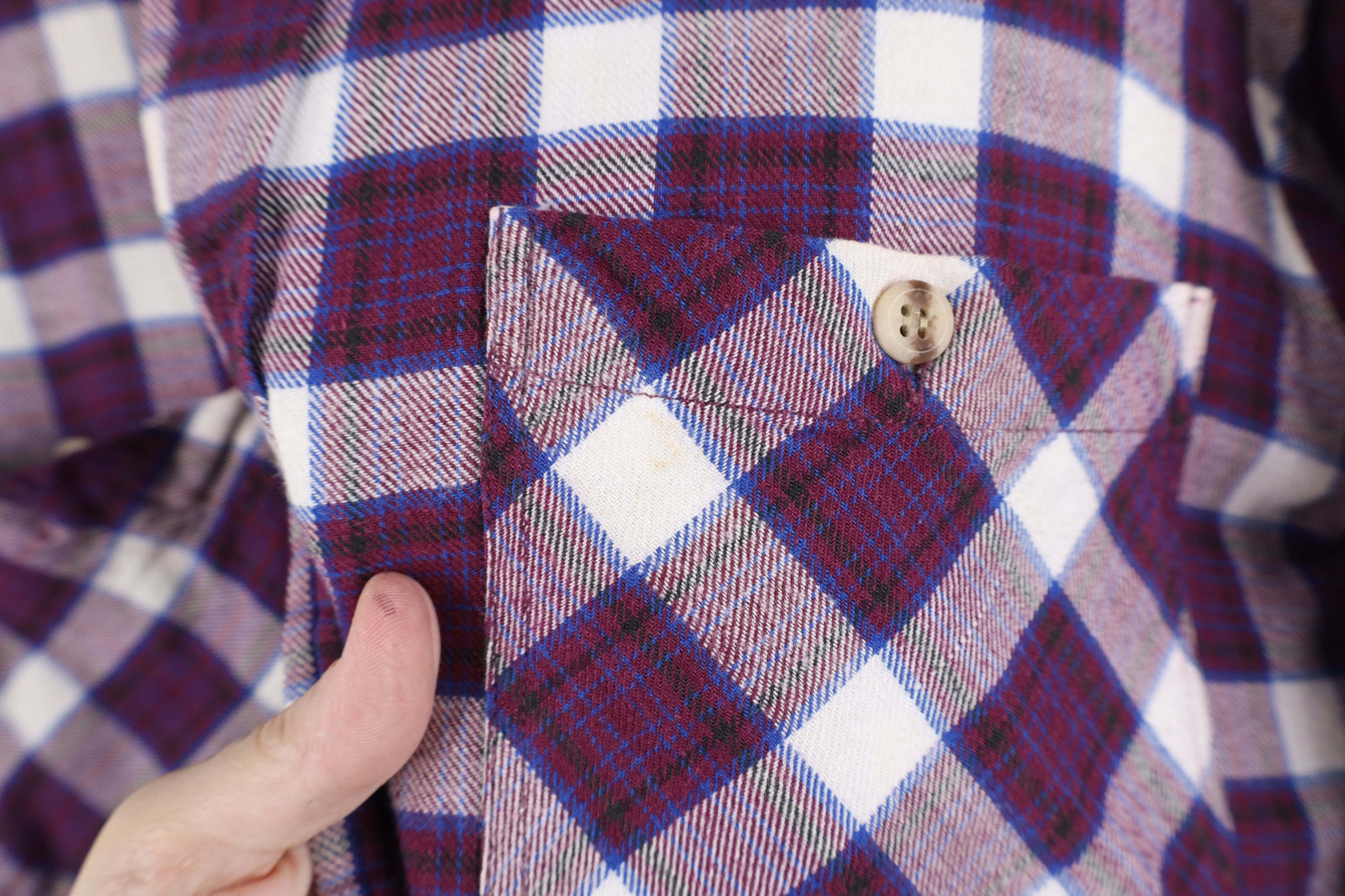 Vintage Vintage 90s Streetwear Flannel Button Shirt Jacket Plaid Size US L / EU 52-54 / 3 - 9 Thumbnail