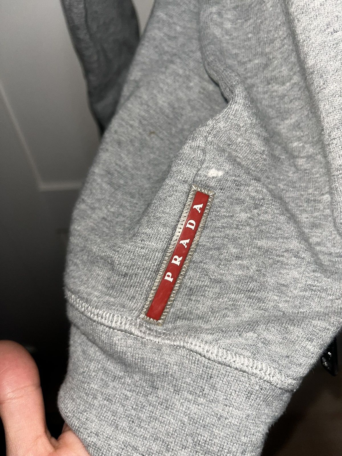 Prada Vintage Prada Tab Zip Hoodie Jacket Size US XL / EU 56 / 4 - 3 Thumbnail