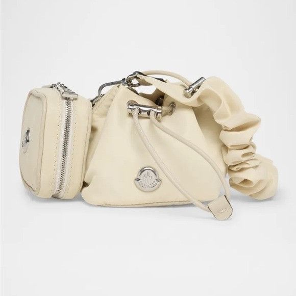 Moncler Moncler Double Pouch Top Handle Bag White Size ONE SIZE - 1 Thumbnail