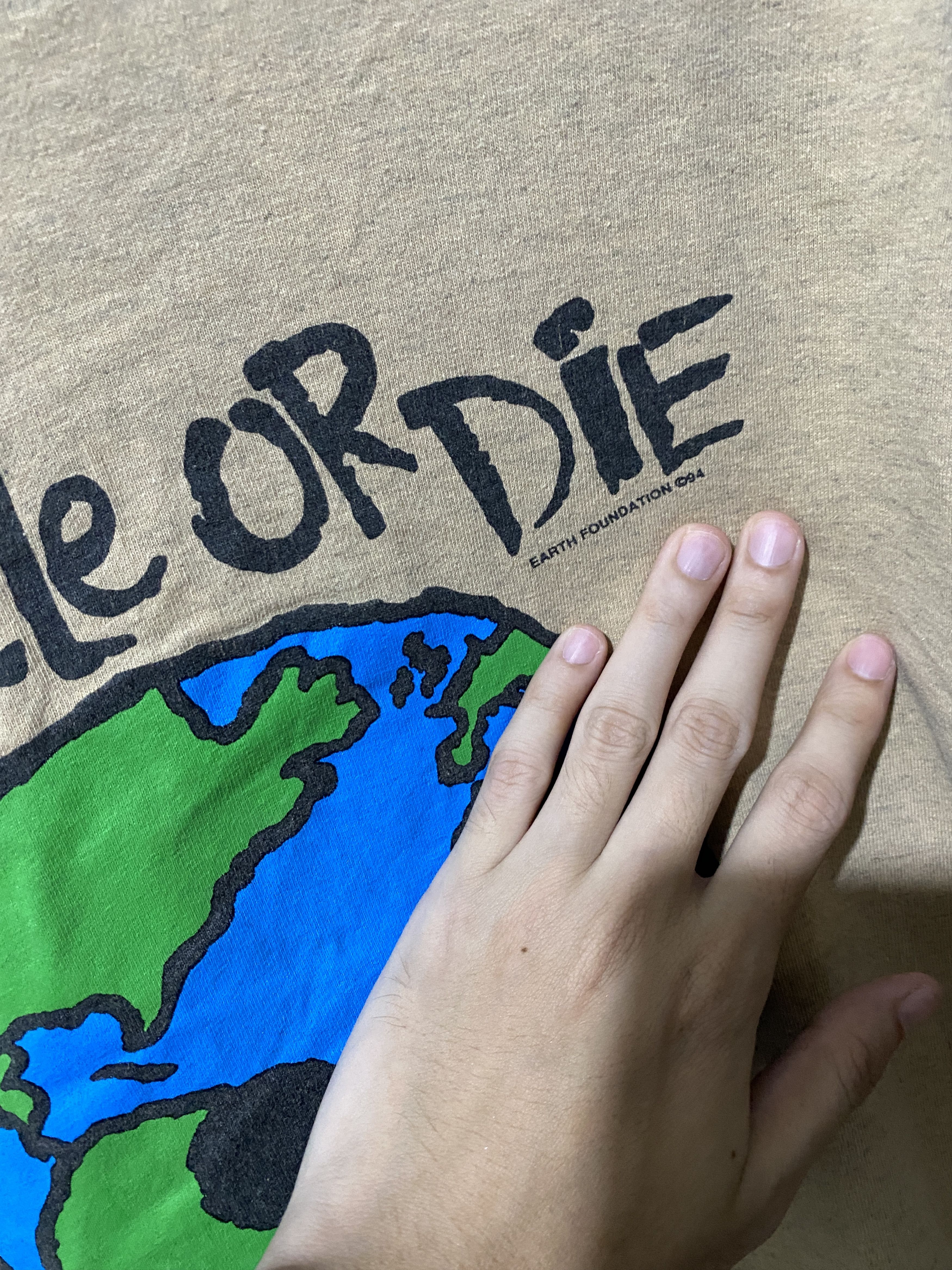Vintage Vintage 90s Recycle or Die Shirt Size US M / EU 48-50 / 2 - 3 Thumbnail