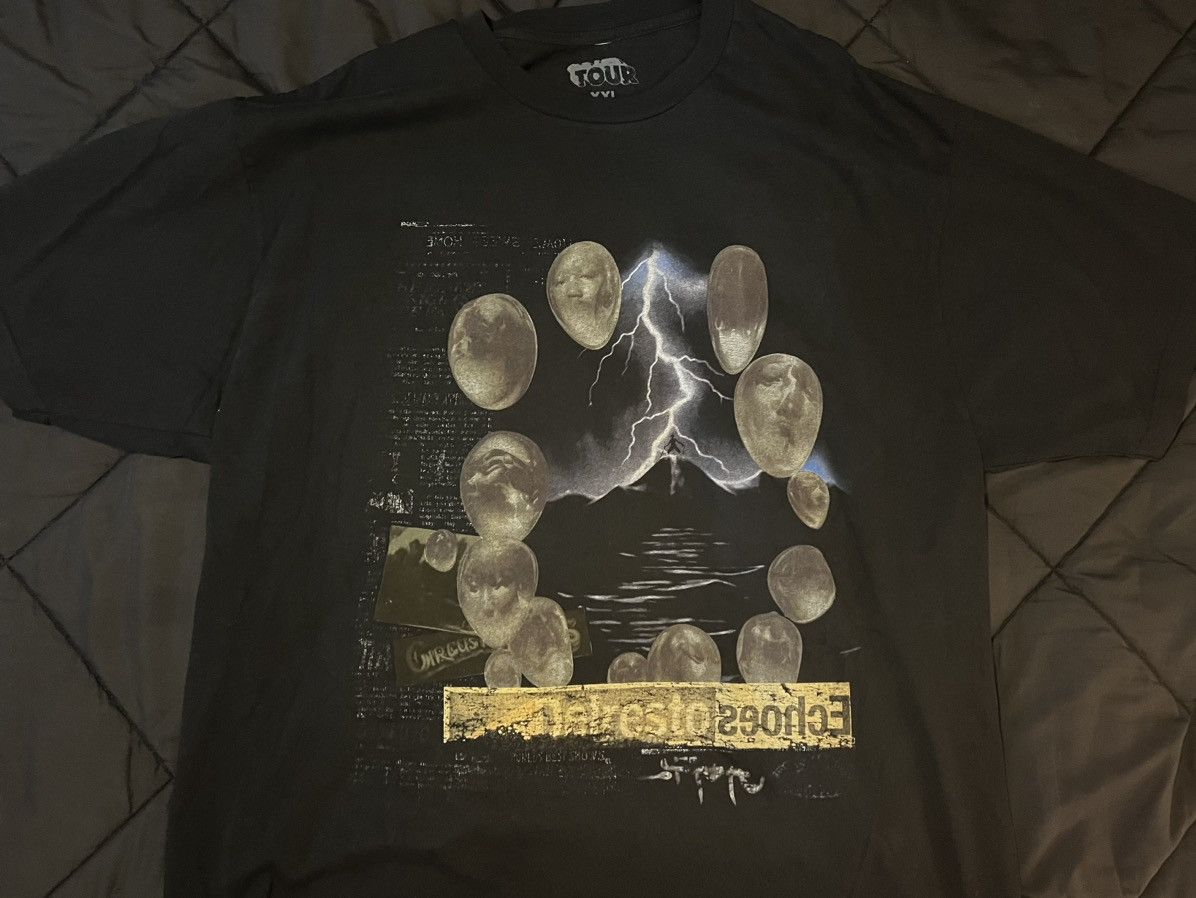 image of Travis Scott Utopia Tour T-Shirt in Black, Men's (Size 2XL)