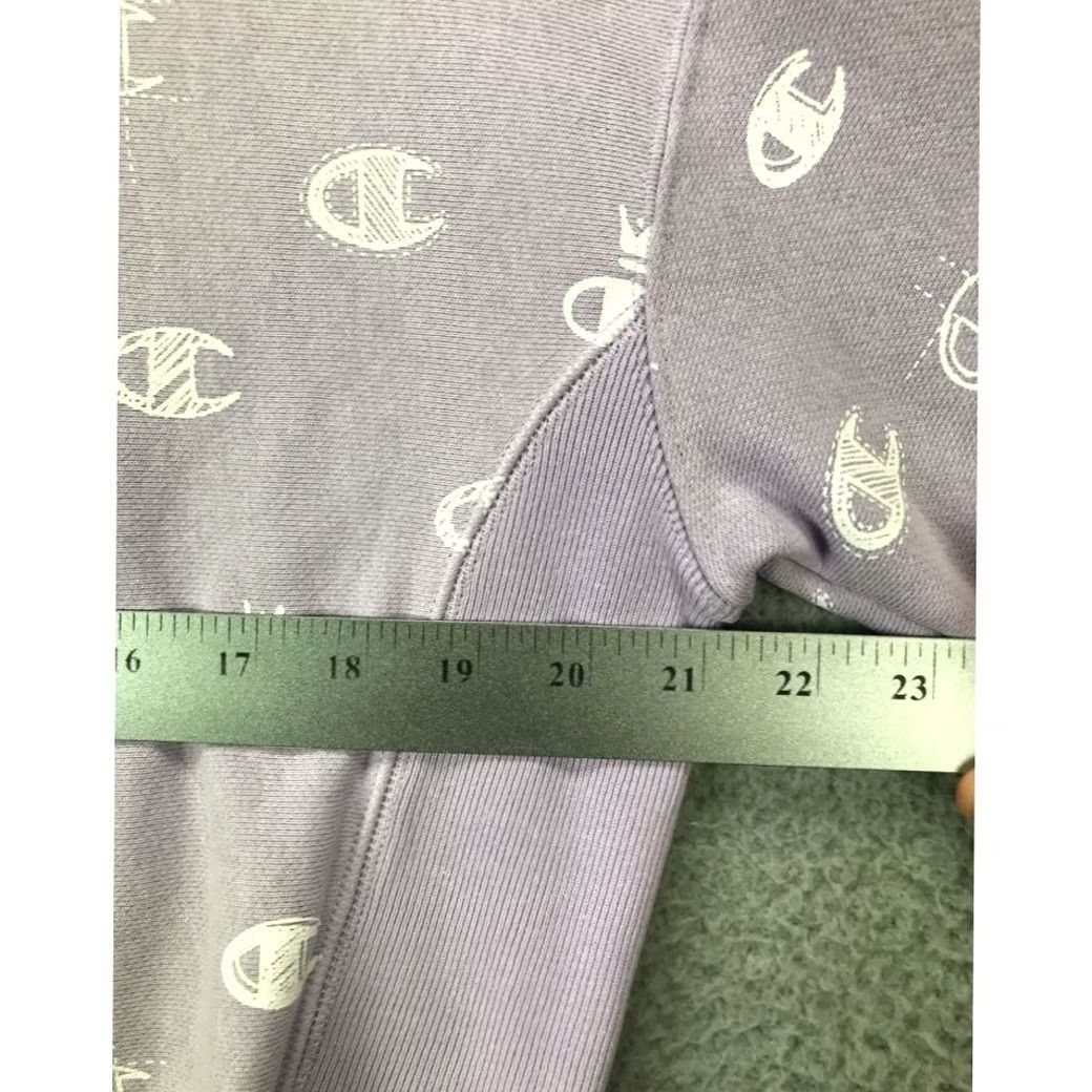 Champion Champion Sweatshirt Womens Medium Purple Crop Reverse Weave Pullover Logo Ladies Size M / US 6-8 / IT 42-44 - 7 Thumbnail