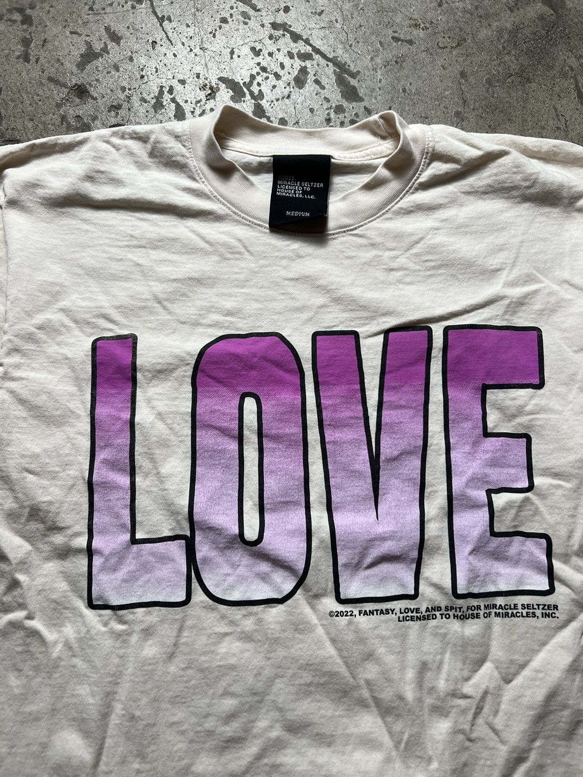 Japanese Brand 2022 miracle seltzer LOVE t shirt sold out rare size M Size US M / EU 48-50 / 2 - 3 Thumbnail