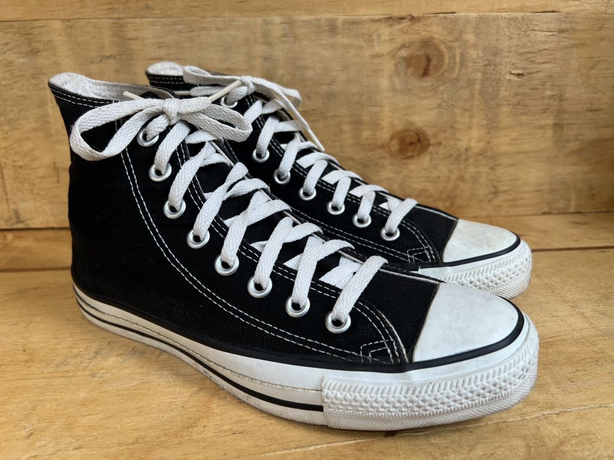 Converse × Vintage Vintage Converse Black Chuck Taylor All Star High Top Shoes Size US 6.5 / EU 39-40 - 6 Thumbnail